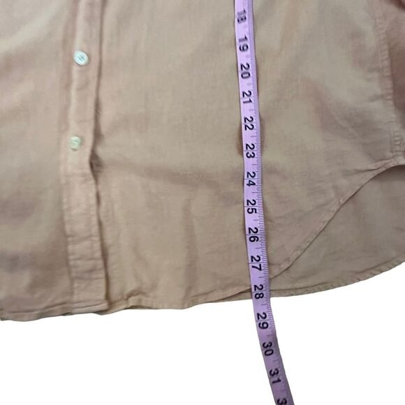 Wilfred Free ~ Salmon colored Linen Blend ~ long-sleeved shirt ~ size Small - Picture 7 of 11